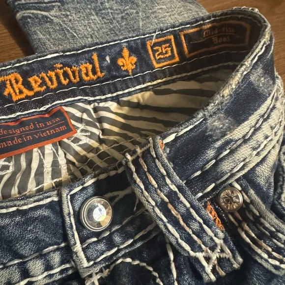 Rock Revival Neala size 25 mid-rise boot 31’’ long - Picture 8 of 9